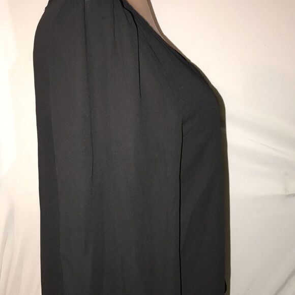 Papaya Women's Black Lace Long Sleeve Blouse Top Size Large - Picture 6 of 7